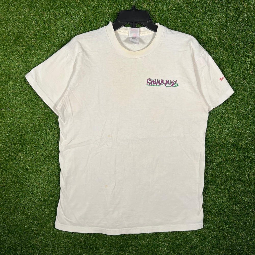 Vintage 90s China Mist Iced Tea Graphic T-Shirt Fruit of‎ the Loom USA Made L